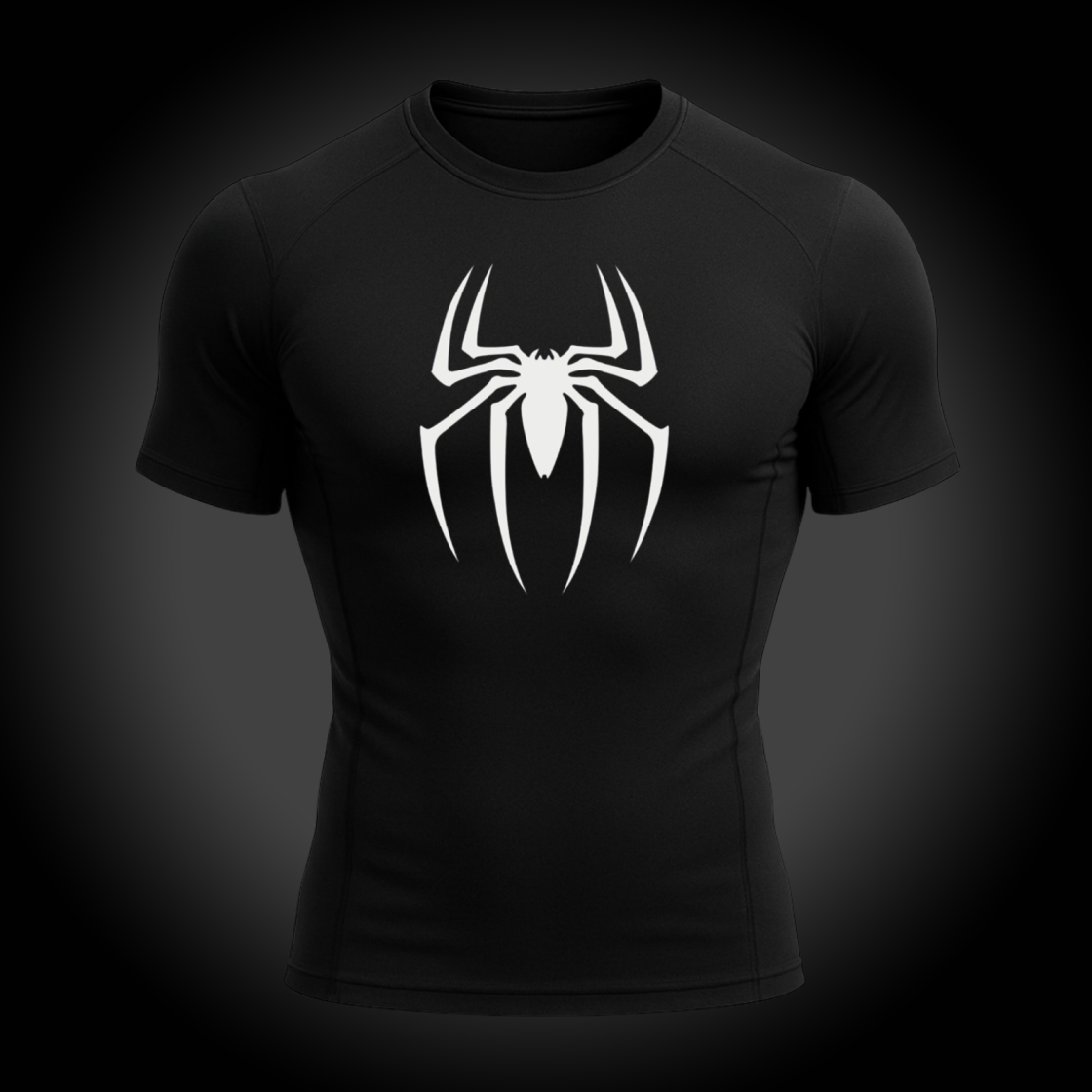 Short Black Spider Normal White